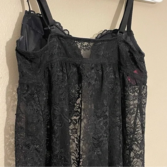 La SENZA Black Lace Push-Up Babydoll Teddy – Size XS EUC - Picture 10 of 15